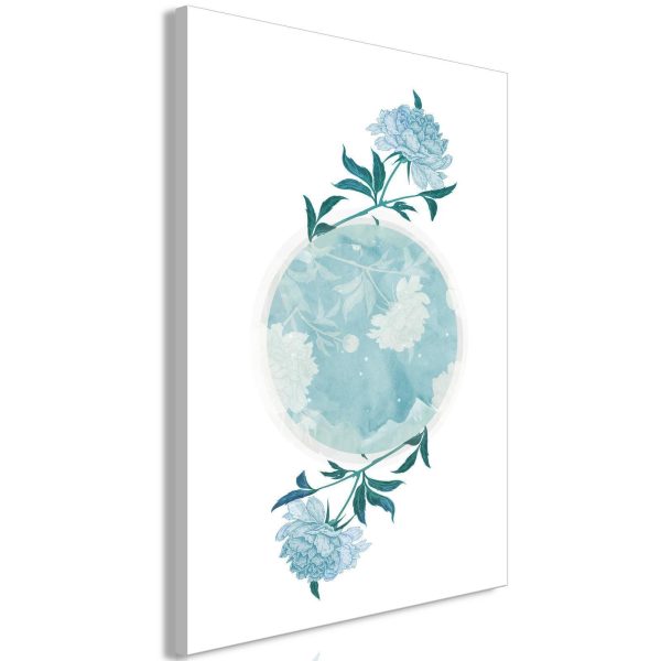 Canvas Print - Floral Planet (1 Part) Vertical