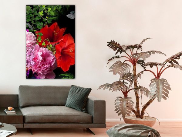 Canvas Print - Floral Symphony (1 Part) Vertical - Image 2