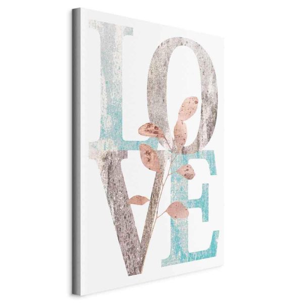 Canvas Print - Flourishing Letters (1 Part) Vertical
