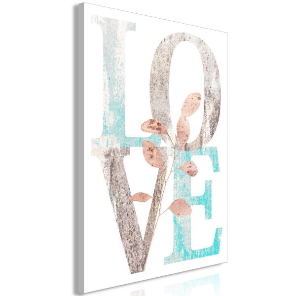 Canvas Print - Flourishing Letters (1 Part) Vertical