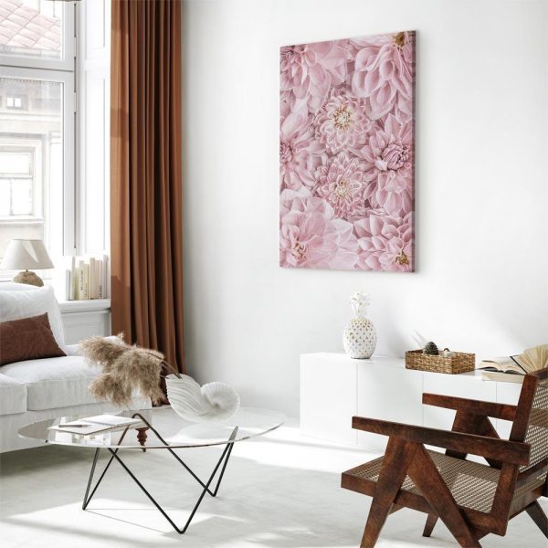 Canvas Print - Flowers in the Morning (1 Part) Vertical