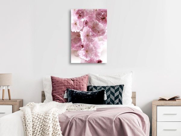 Canvas Print - Flowery Glamour (1-part) - Flower Petals in Shades of Pink