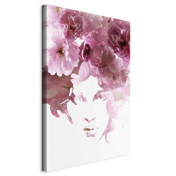 Canvas Print - Flowery Look (1 Part) Vertical