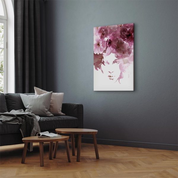 Canvas Print - Flowery Look (1 Part) Vertical