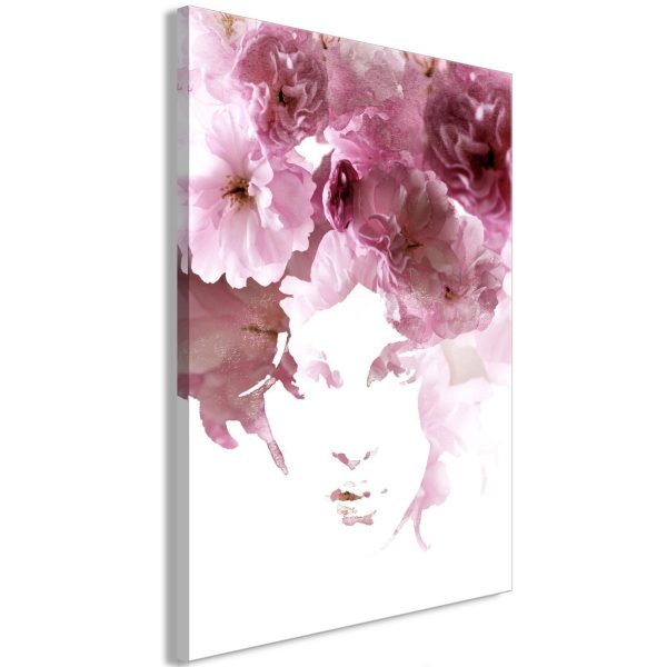 Canvas Print - Flowery Look (1 Part) Vertical
