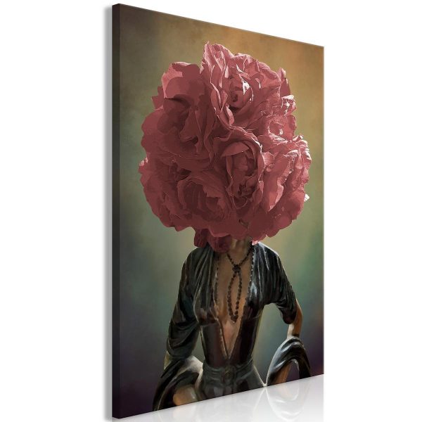 Canvas Print - Flowery Thoughts (1 Part) Vertical