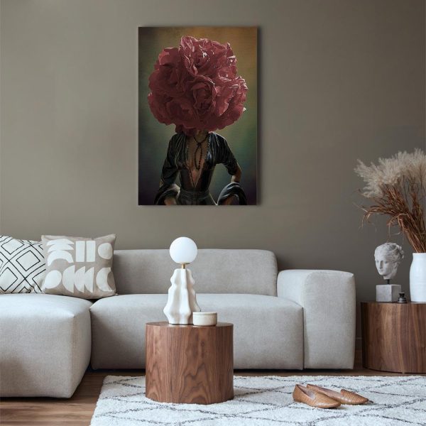 Canvas Print - Flowery Thoughts (1 Part) Vertical