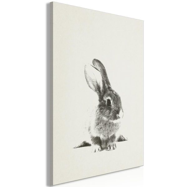 Canvas Print - Fluffy Bunny (1 Part) Vertical