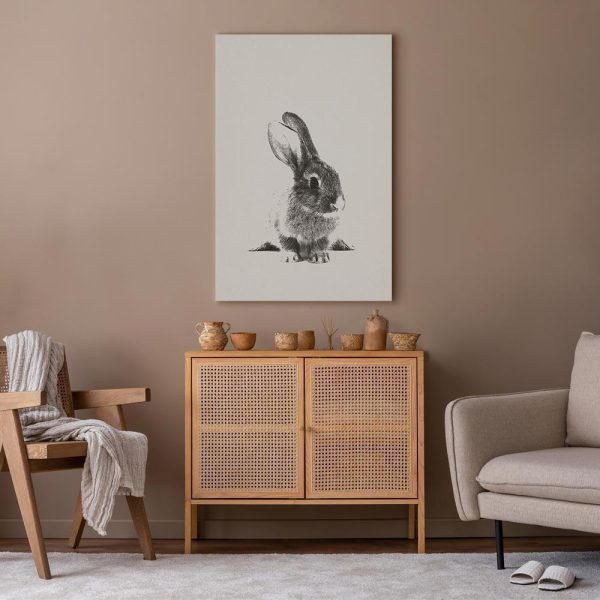 Canvas Print - Fluffy Bunny (1 Part) Vertical