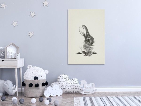 Canvas Print - Fluffy Bunny (1 Part) Vertical