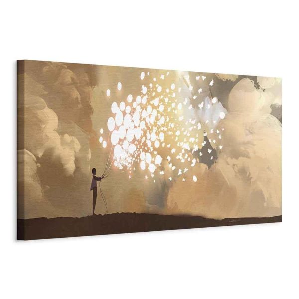 Canvas Print - Fluttering Balloons (1 Part) Narrow