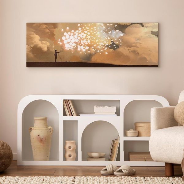 Canvas Print - Fluttering Balloons (1 Part) Narrow