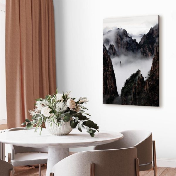 Canvas Print - Fog Over Huang Shan (1 Part) Vertical - Image 3
