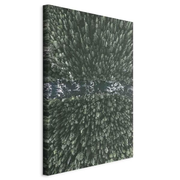 Canvas Print - Forest River (1 Part) Vertical