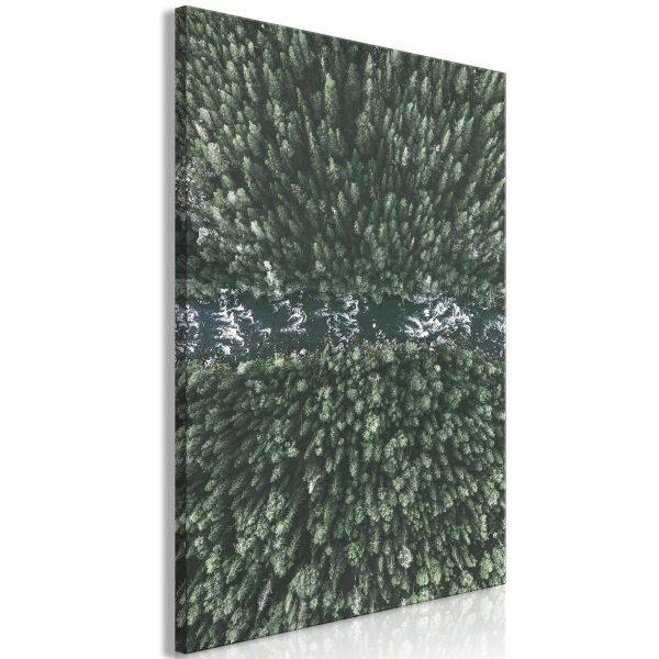 Canvas Print - Forest River (1 Part) Vertical