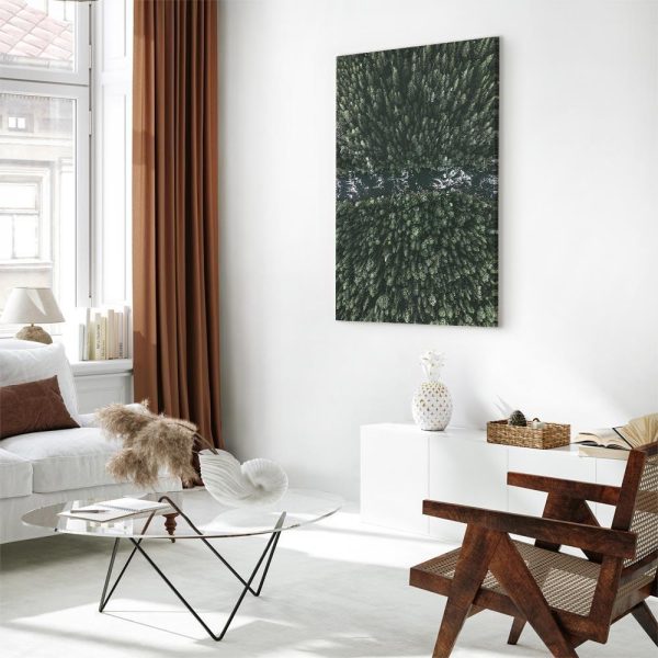 Canvas Print - Forest River (1 Part) Vertical