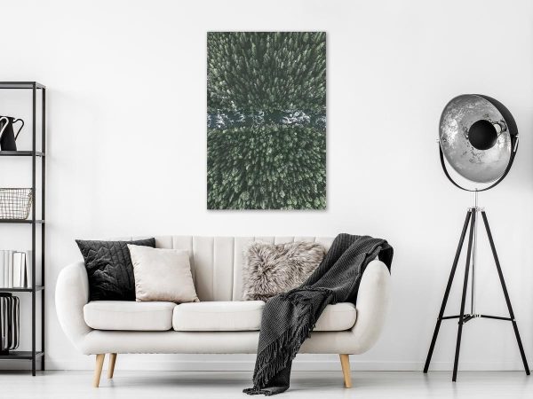 Canvas Print - Forest River (1 Part) Vertical