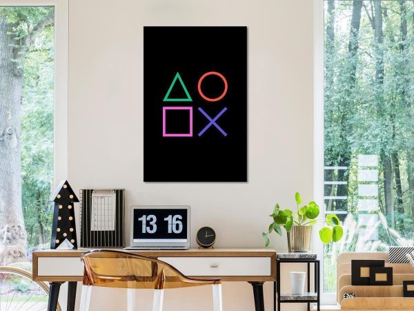 Canvas Print - Four Sides of Encounter (1 Part) Vertical