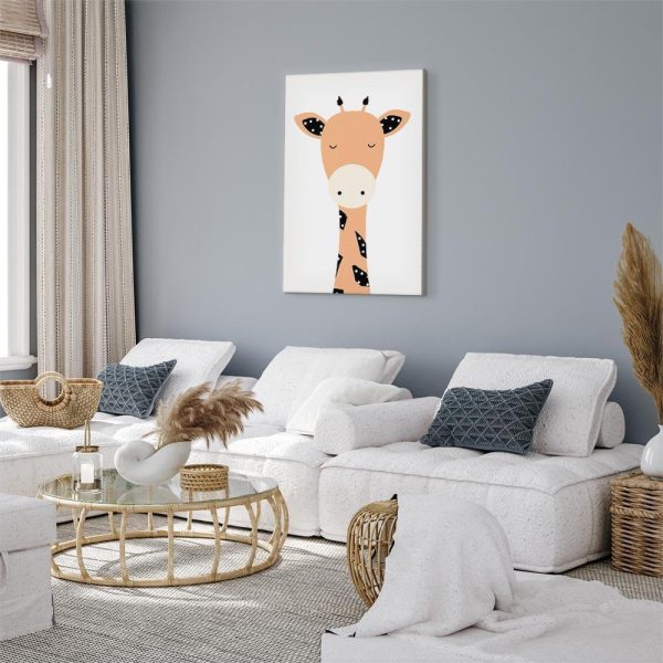 Canvas Print - Funny Giraffe (1 Part) Vertical