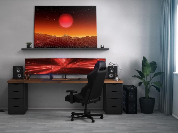 Canvas Print - Futuristic landscape (1 Part) Wide - Image 2