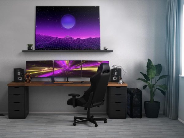 Canvas Print - Futuristic landscape 2 (1 Part) Wide