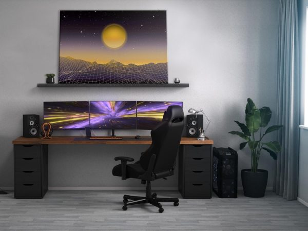 Canvas Print - Futuristic landscape 3 (1 Part) Wide - Image 2