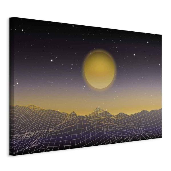 Canvas Print - Futuristic landscape 3 (1 Part) Wide