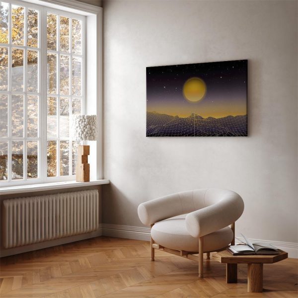 Canvas Print - Futuristic landscape 3 (1 Part) Wide