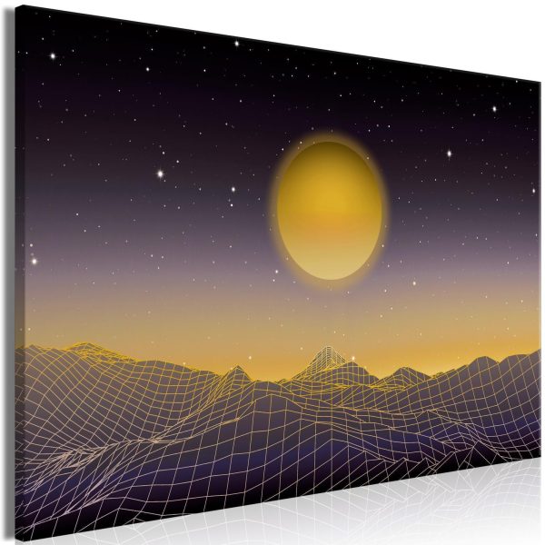 Canvas Print - Futuristic landscape 3 (1 Part) Wide