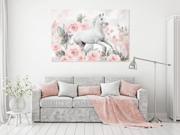 Canvas Print - Gallop Among the Roses (1 Part) Wide - Image 2