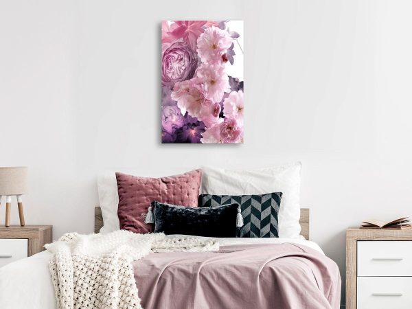 Canvas Print - Garden of Floral Scents (1-part) - Nature in Shades of Pink