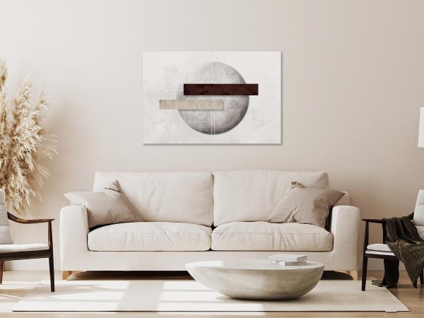 Canvas Print - Geometric Decay (1 Part) Wide