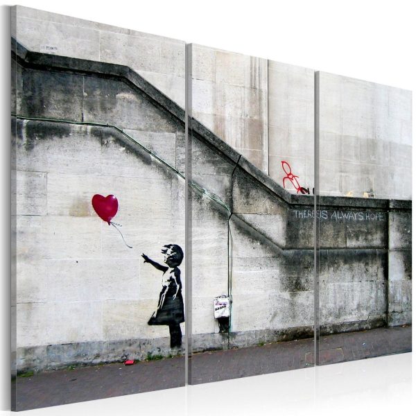 Canvas Print - Girl With a Balloon by Banksy - Image 2