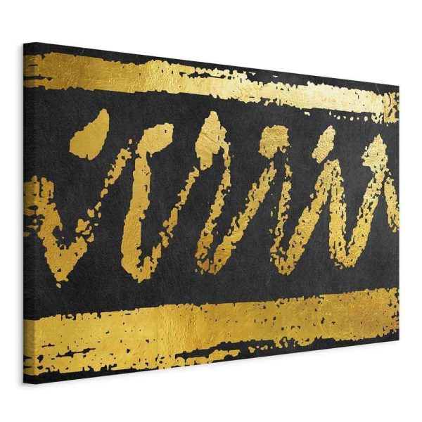 Canvas Print - Gold Seal (1 Part) Wide