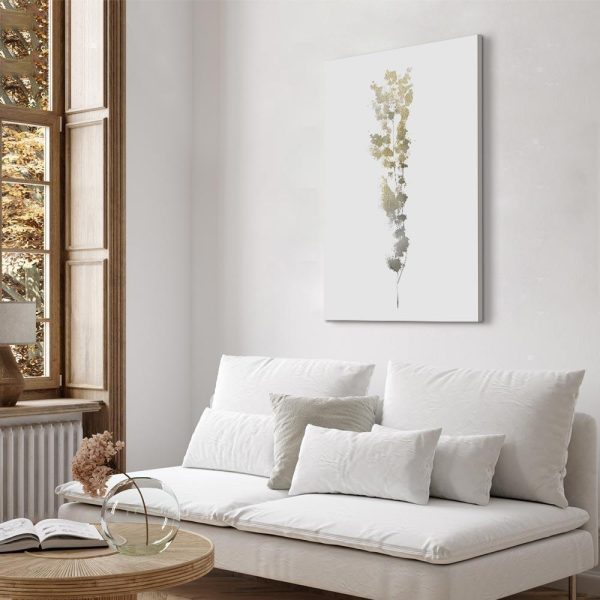 Canvas Print - Golden Branch (1 Part) Vertical
