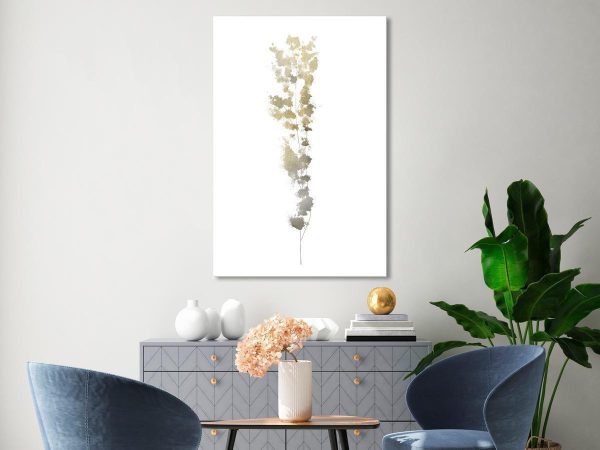 Canvas Print - Golden Branch (1 Part) Vertical
