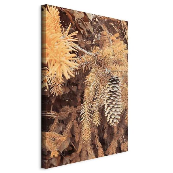 Canvas Print - Golden Cone (1 Part) Vertical