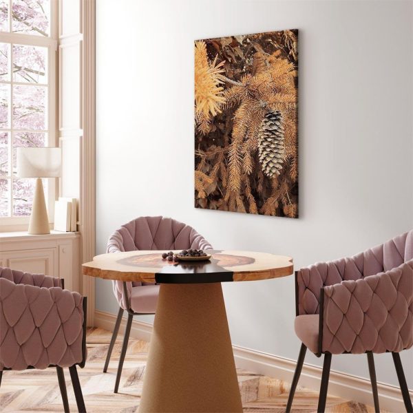 Canvas Print - Golden Cone (1 Part) Vertical