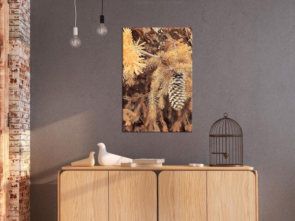 Canvas Print - Golden Cone (1 Part) Vertical