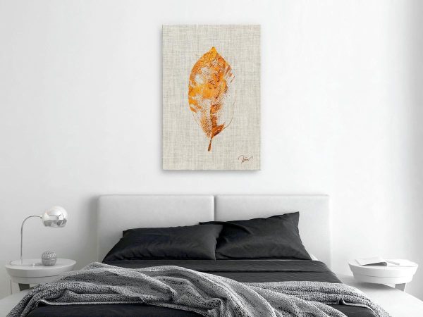 Canvas Print - Golden Flora (1 Part) Vertical