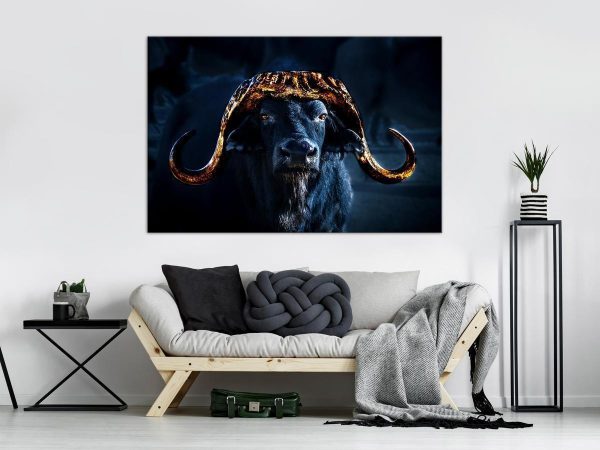 Canvas Print - Golden Horns (1 Part) Wide