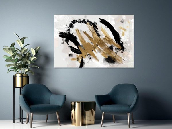 Canvas Print - Golden Impression (1 Part) Wide