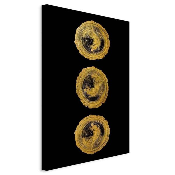 Canvas Print - Golden Knots (1 Part) Vertical