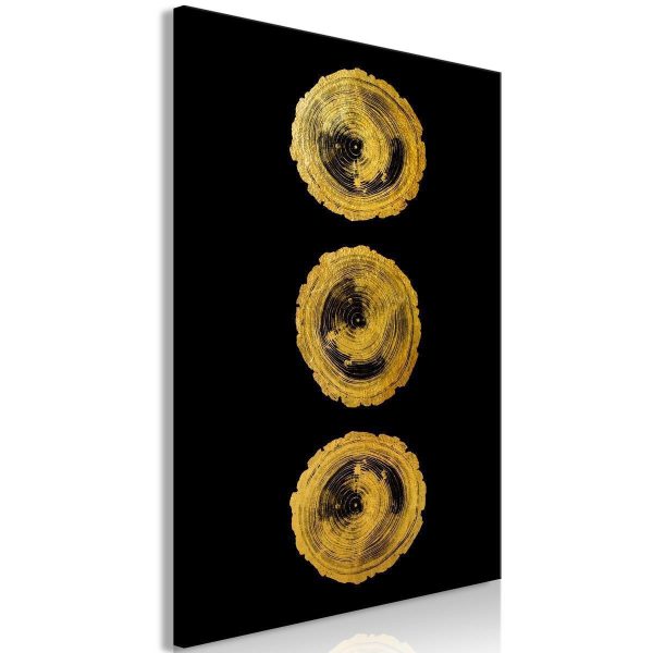 Canvas Print - Golden Knots (1 Part) Vertical