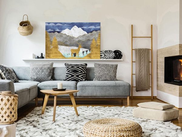 Canvas Print - Golden Land (1 Part) Wide - Image 2