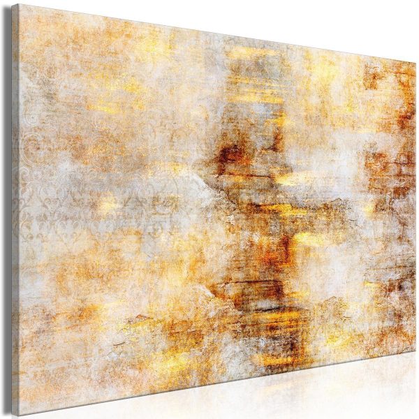 Canvas Print - Golden Lightning (1 Part) Wide