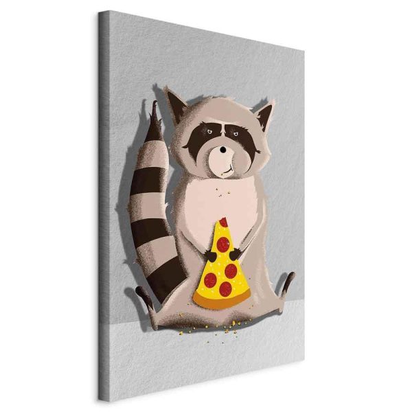 Canvas Print - Gourmand Raccoon (1 Part) Vertical