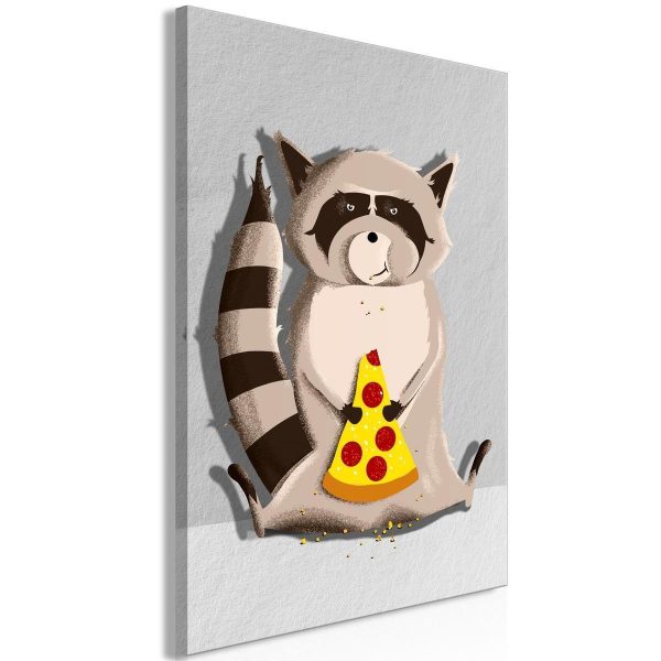 Canvas Print - Gourmand Raccoon (1 Part) Vertical
