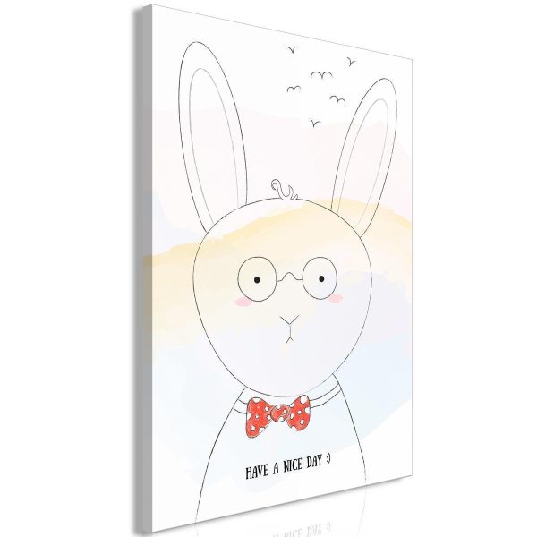 Canvas Print - Greetings from Rabbit (1 Part) Vertical