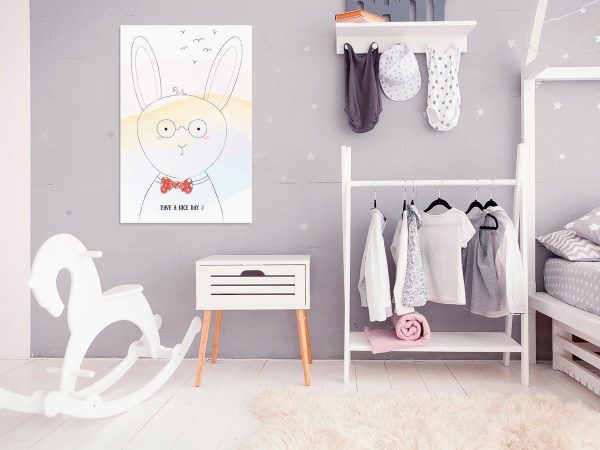 Canvas Print - Greetings from Rabbit (1 Part) Vertical